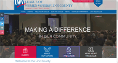 Desktop Screenshot of lwvlinncounty.org