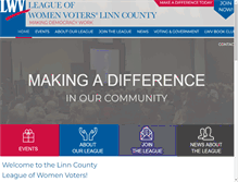 Tablet Screenshot of lwvlinncounty.org